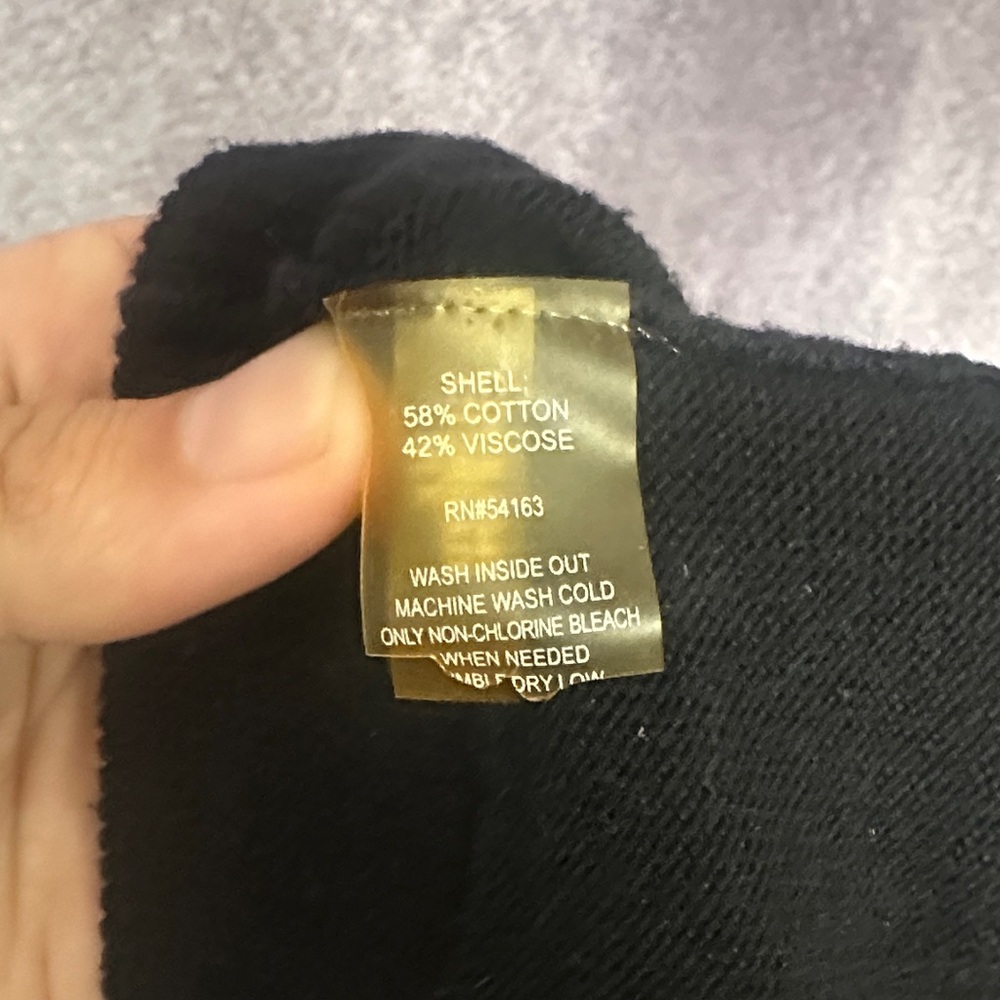 Calvin Klein Black Sweater with Gold Accents - Picture 2 of 2